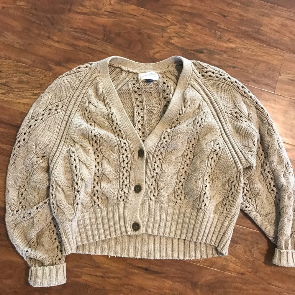 cropped cardigan